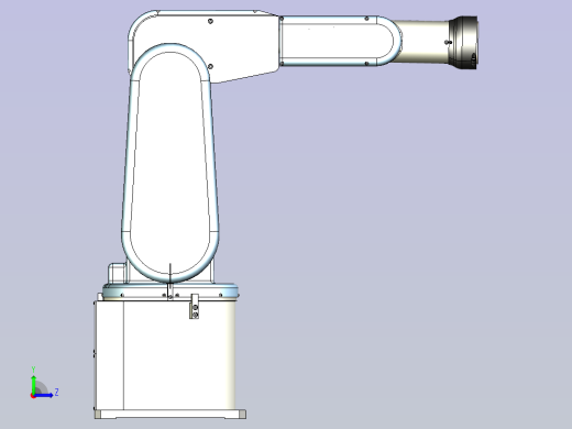 6轴机械手臂全新机器人3D模型左视缩略图