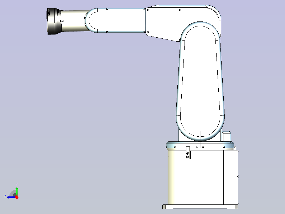 6轴机械手臂全新机器人3D模型右视图