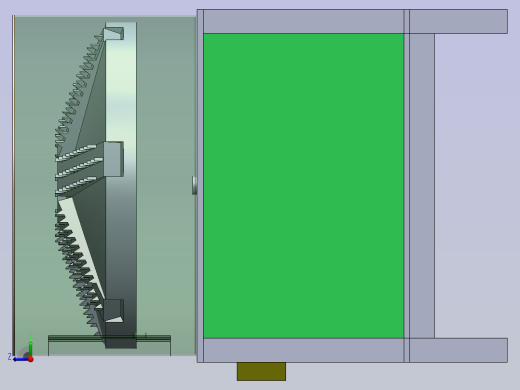 自动去鱼鳞机设计【含SOLIDWORKS】右视缩略图