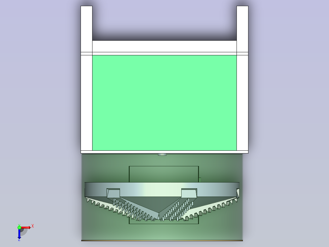 自动去鱼鳞机设计【含SOLIDWORKS】俯视图