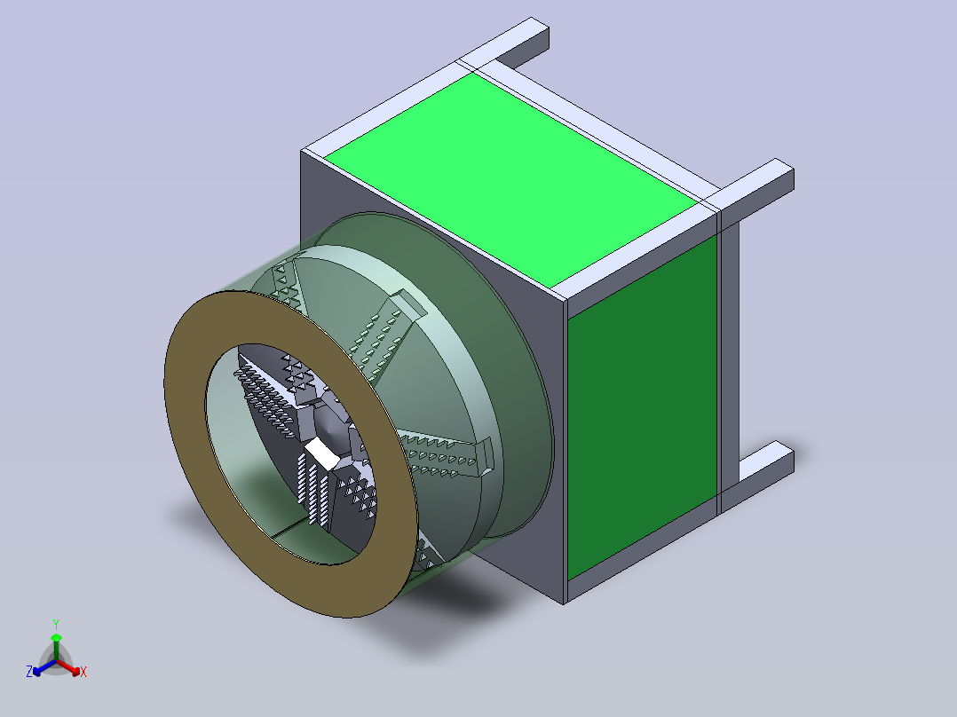 自动去鱼鳞机设计【含SOLIDWORKS】正等轴测图