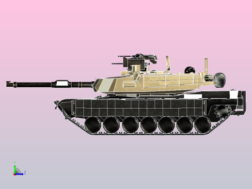 M1A2艾布拉姆斯炮塔左视缩略图