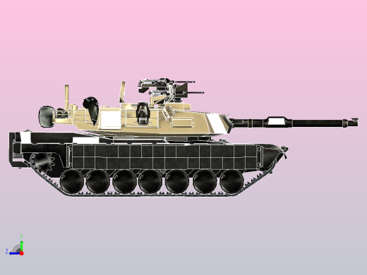 M1A2艾布拉姆斯炮塔右视缩略图