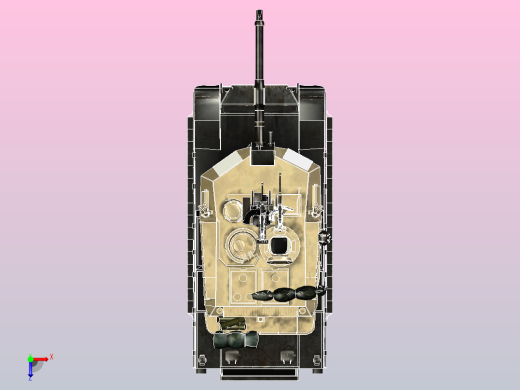 M1A2艾布拉姆斯炮塔俯视缩略图