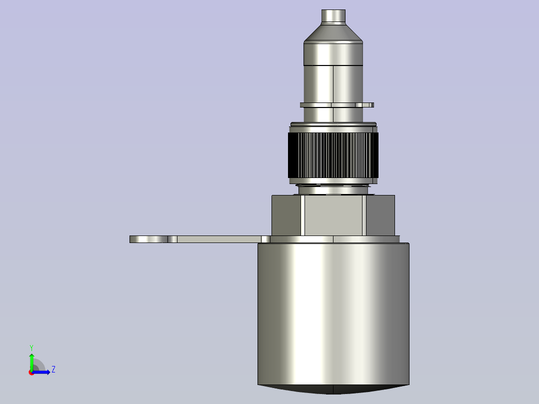 051-手电筒-10W LED手电筒 STEP左视图