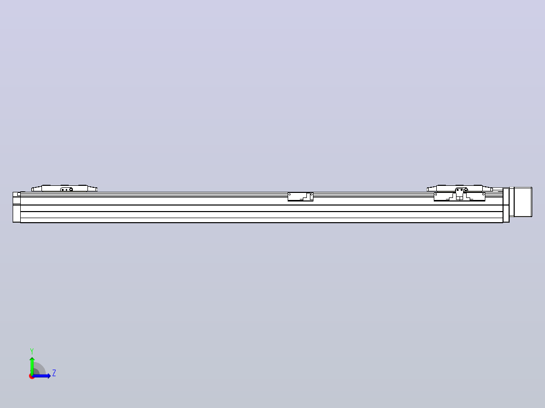 滚珠丝杠线性轴TPA-GCRS-80-1610C-L300-ML-M20-N3左视图
