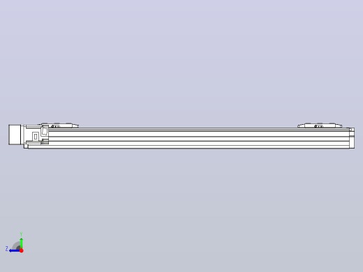 滚珠丝杠线性轴TPA-GCRS-80-1610C-L300-ML-M20-N3右视缩略图