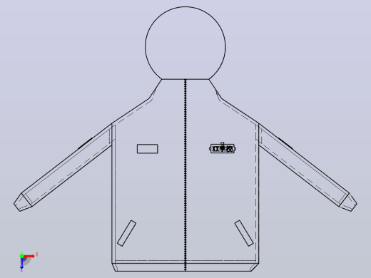 带有纳米涂层的防水校服俯视缩略图