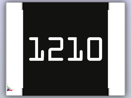 表面安装电阻器1210 (3225公制)前视缩略图