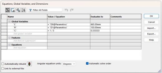 生成LV-HAACK曲线C = 1_3逐步使用SolidWorks中的方程式生成。缩略图