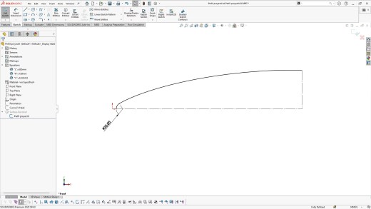 生成LV-HAACK曲线C = 1_3逐步使用SolidWorks中的方程式生成。缩略图
