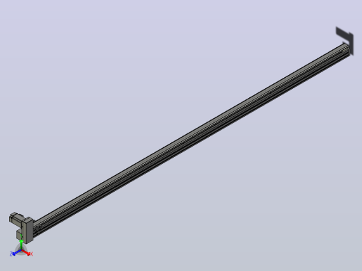 皮带直线轴半封闭可选导轨TPA-HNB-65S-90-L2750-RU-C-P10-N3正等轴测缩略图