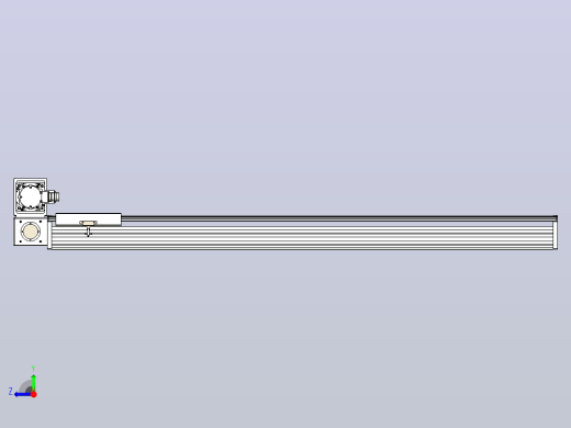 皮带直线轴半封闭可选导轨TPA-HNB-220D-176-L1400-LU-C-P1K-N3右视缩略图