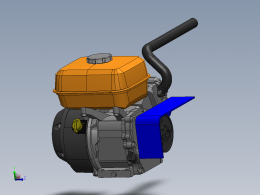 带模组的 212cc 发动机