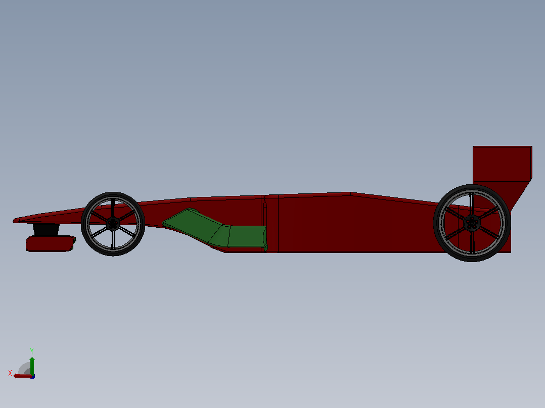 F-1 一级方程式赛车后视图