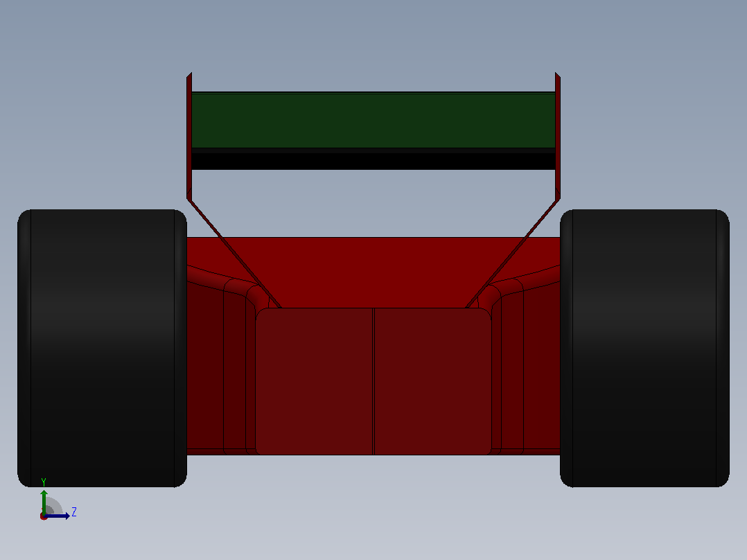 F-1 一级方程式赛车左视图