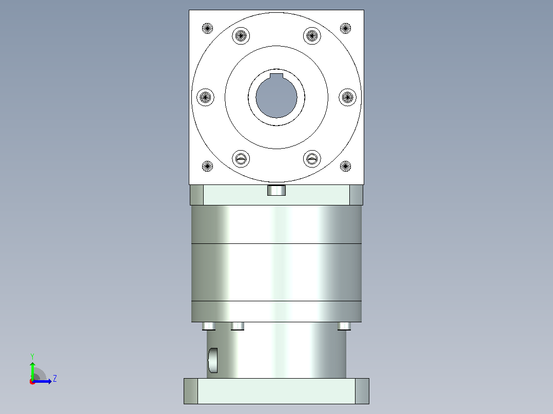 PW170双孔 PLF160-L1 35-114.3-200-M12换向器左视图