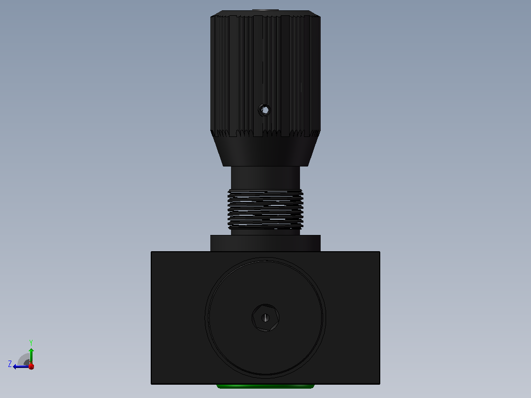 DRVP25 单向节流截止阀右视图