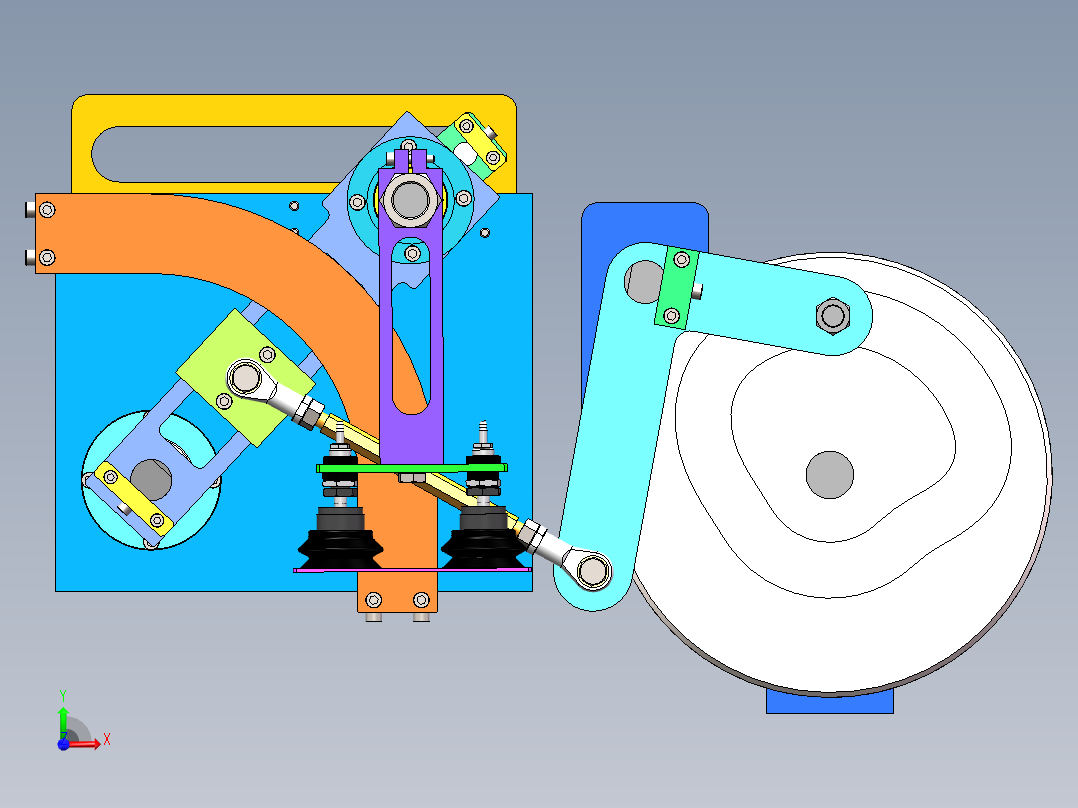 90度翻转结构sw20可编辑前视图
