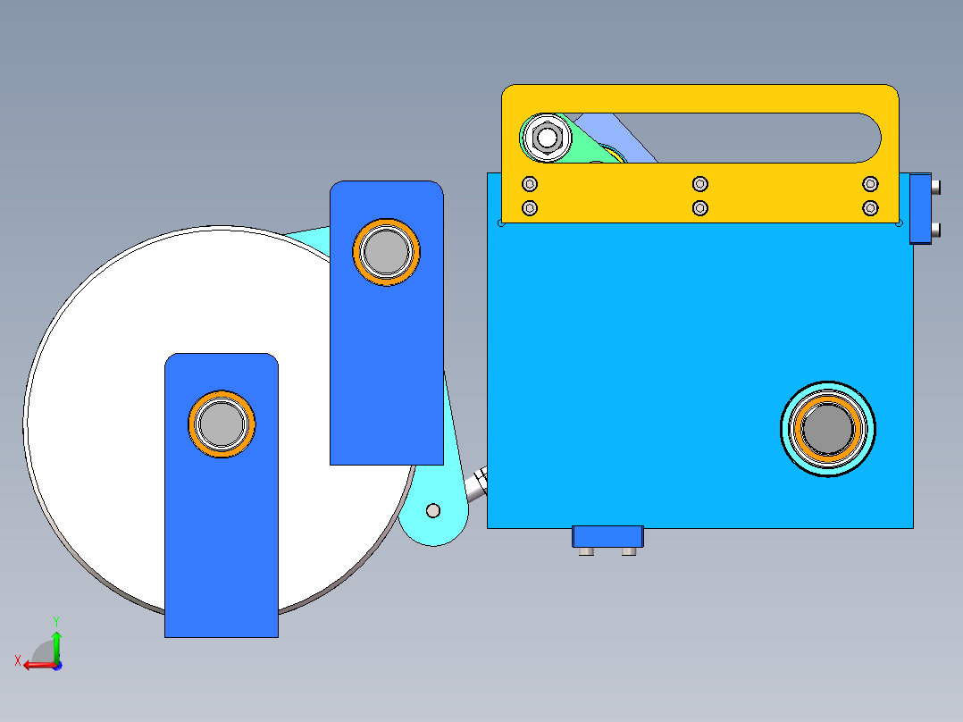 90度翻转结构sw20可编辑后视图