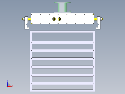重型工件的夹紧机构前视缩略图