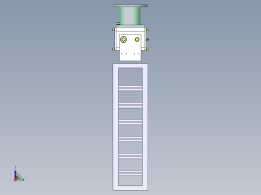 重型工件的夹紧机构右视缩略图