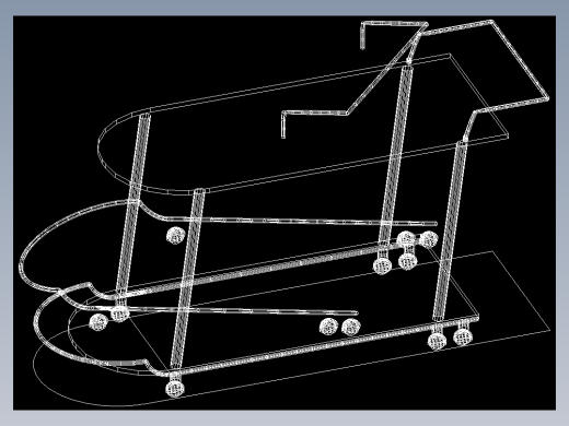 室内家具及植物的维模型十二-B079