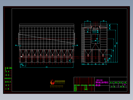 LDMC-B4320离线低压脉冲除尘器总图