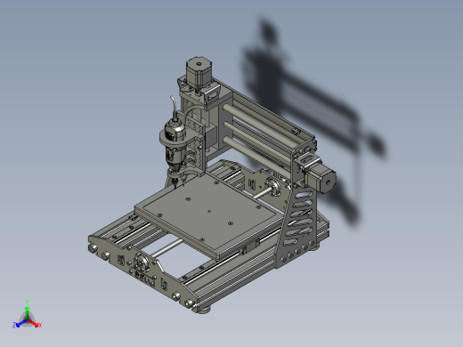 D41 数控雕刻机的3D图