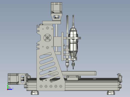 D41 数控雕刻机的3D图左视缩略图