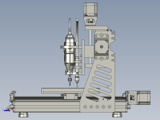 D41 数控雕刻机的3D图右视缩略图