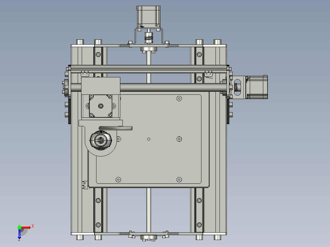 D41 数控雕刻机的3D图俯视图