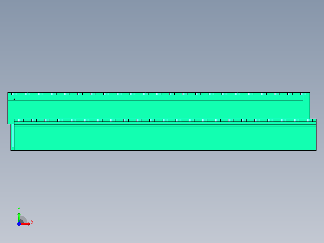 DEGSON 2EDG 系列 5.0mm 可插拔接线端子组-2EDGRT-5.0-46P-14-00AH前视图