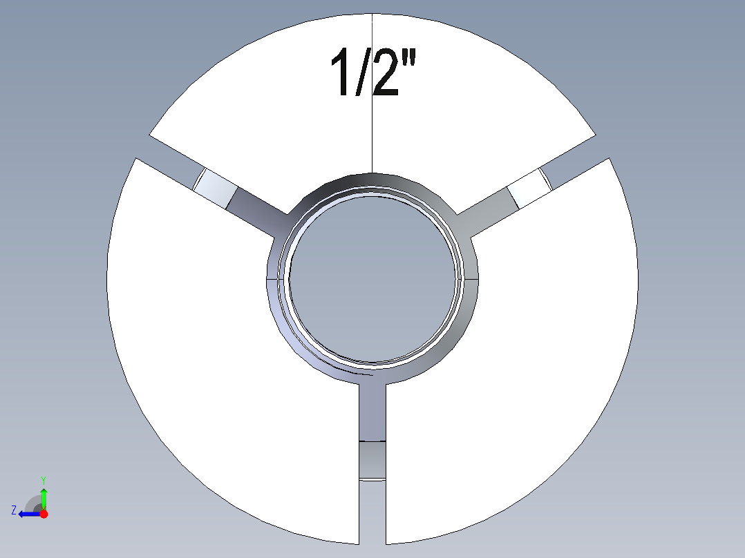 R8-夹头组-R8 COLLET 0.500.STEP右视图