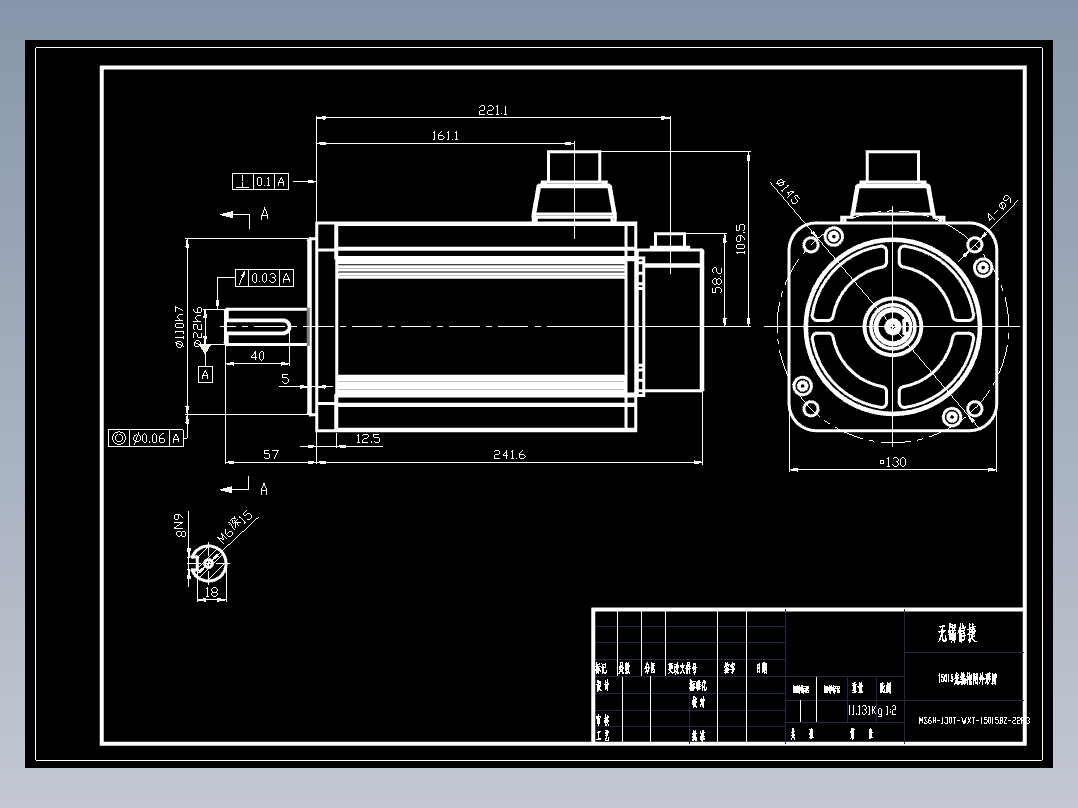 电机MS6H-130TL15BZ2-22P3.DWG
