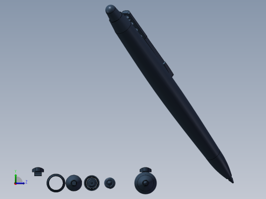 自动圆珠笔左视缩略图