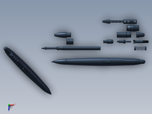 自动圆珠笔俯视缩略图