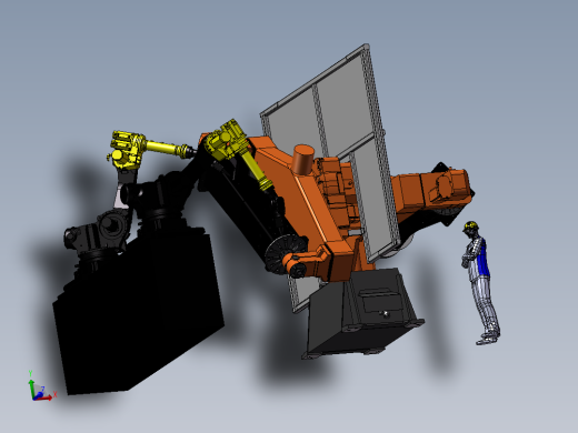 自动化焊接设备之机器人焊接定位器机设计模型
