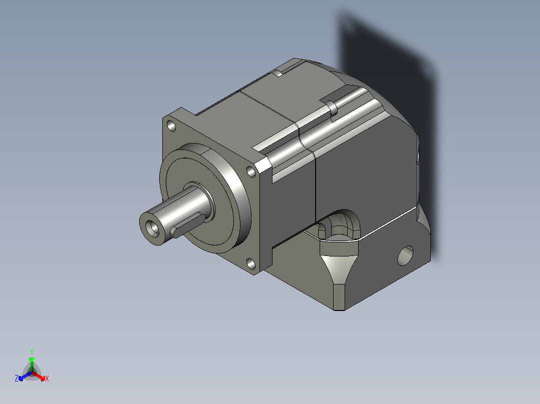 斜齿ZPGH060-L1 14-50-70-M4.STEP正等轴测图