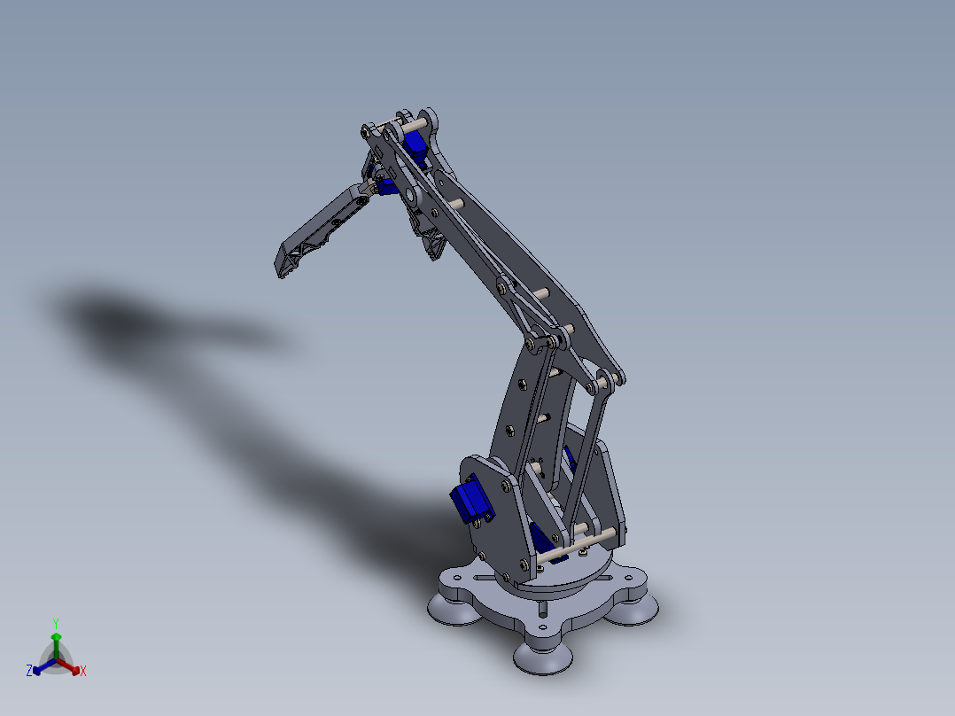 机械臂 (2)正等轴测图