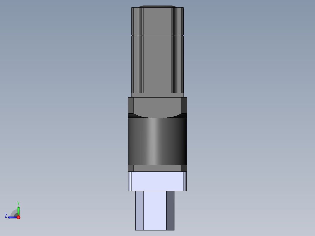 64-TB-(750w电机+联轴器+减速机+64马达法兰盘+64TB马达座)右视图
