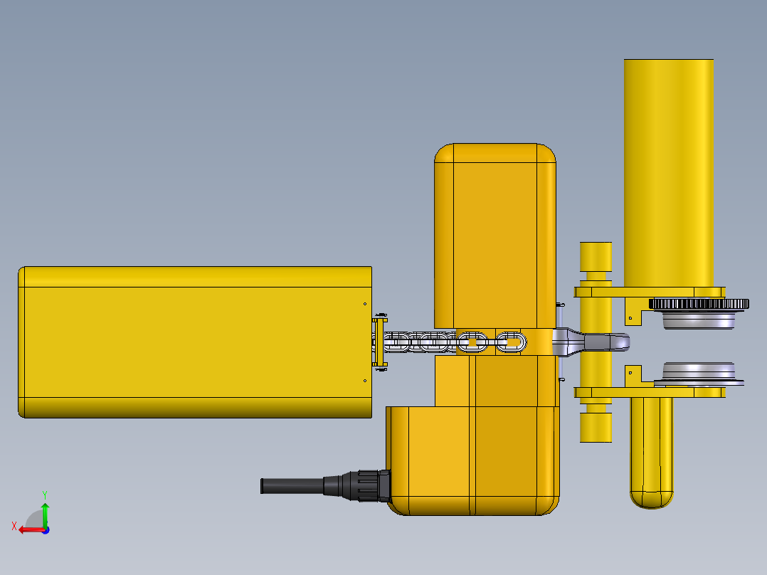 桁架吨袋吊后视图