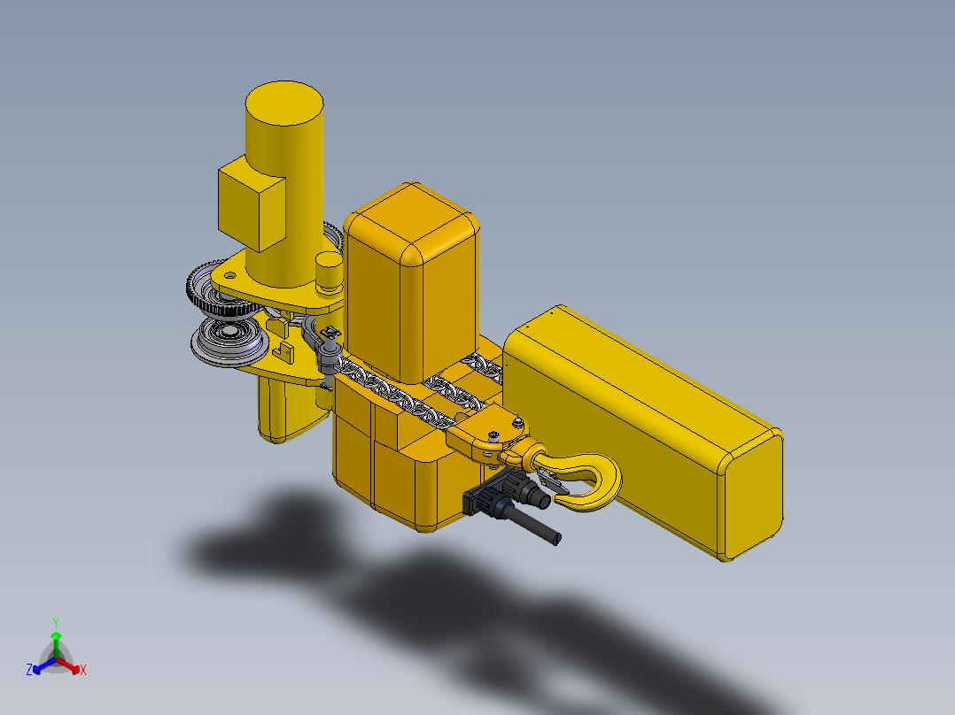 桁架吨袋吊正等轴测图