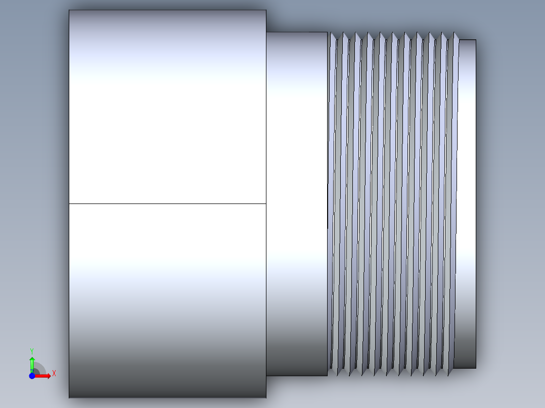 船舶管路系统S20_SeaDrainPLUS_MaleAdapter-SxMPT_37E268703_3in Sea Drain Plus - Male Thread Adapter - SxMPT前视图