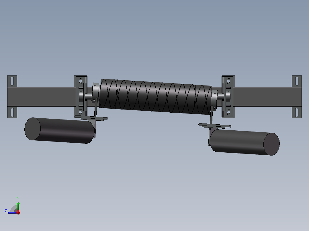 摩擦纠偏器右视图