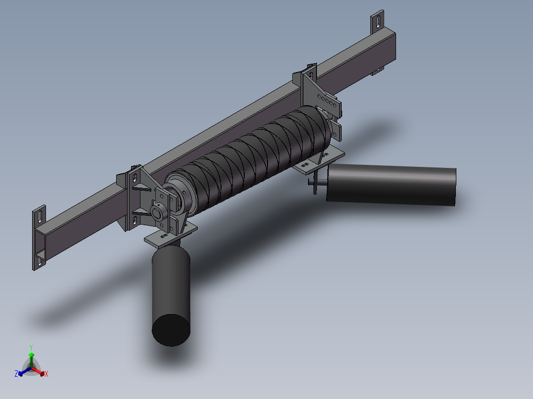 摩擦纠偏器正等轴测图