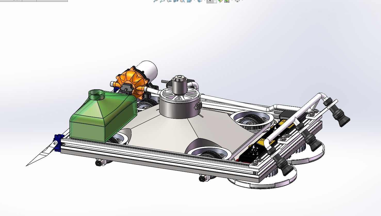 负压吸附式擦玻璃机器人