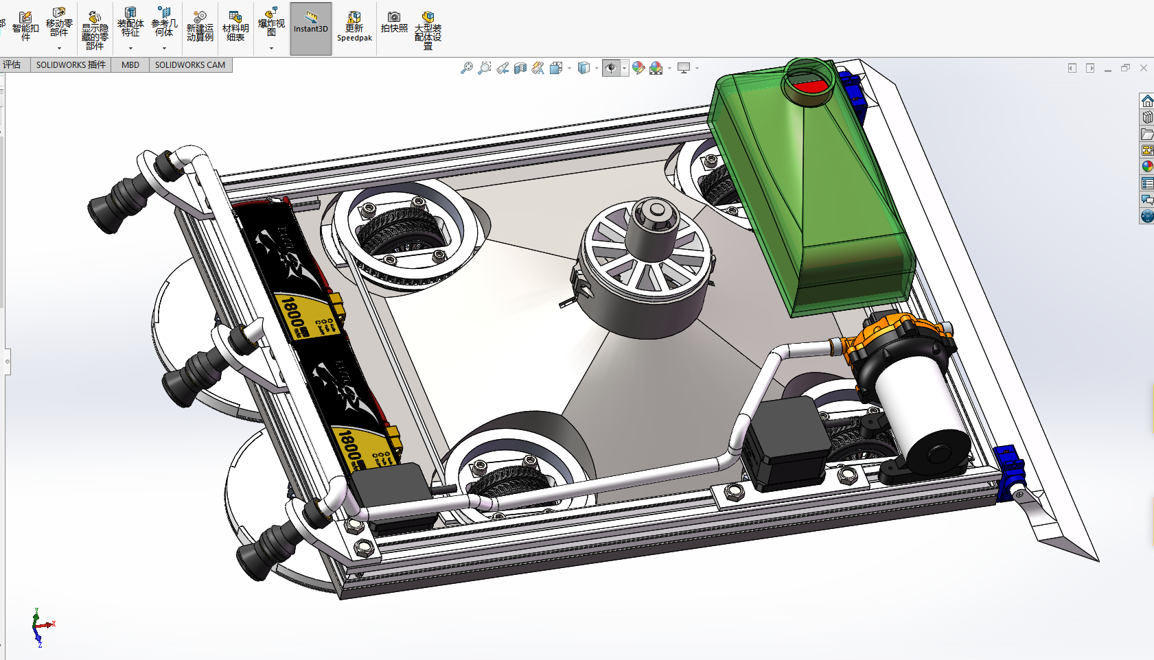 负压吸附式擦玻璃机器人