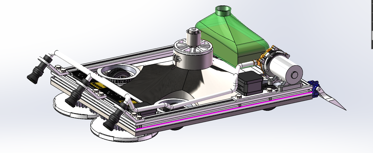 负压吸附式擦玻璃机器人