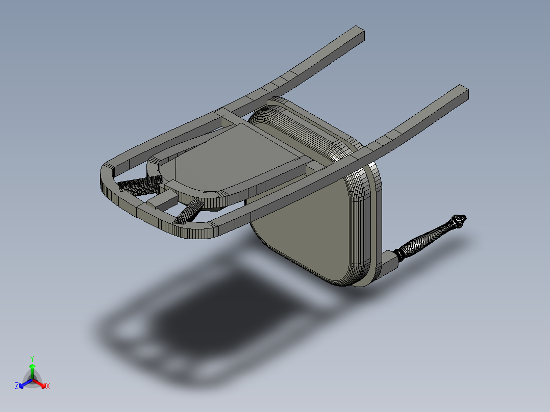 chair-nelita-木椅子正等轴测图